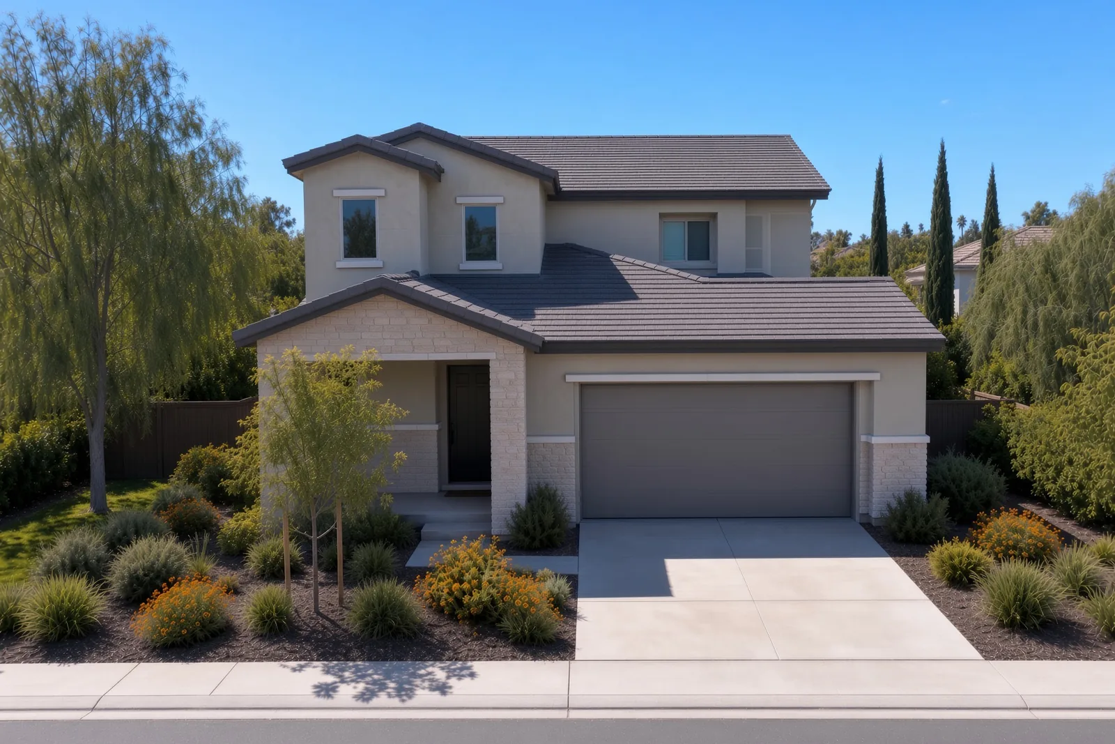 The same home in daylight with the lighting switched off and no visible fixtures